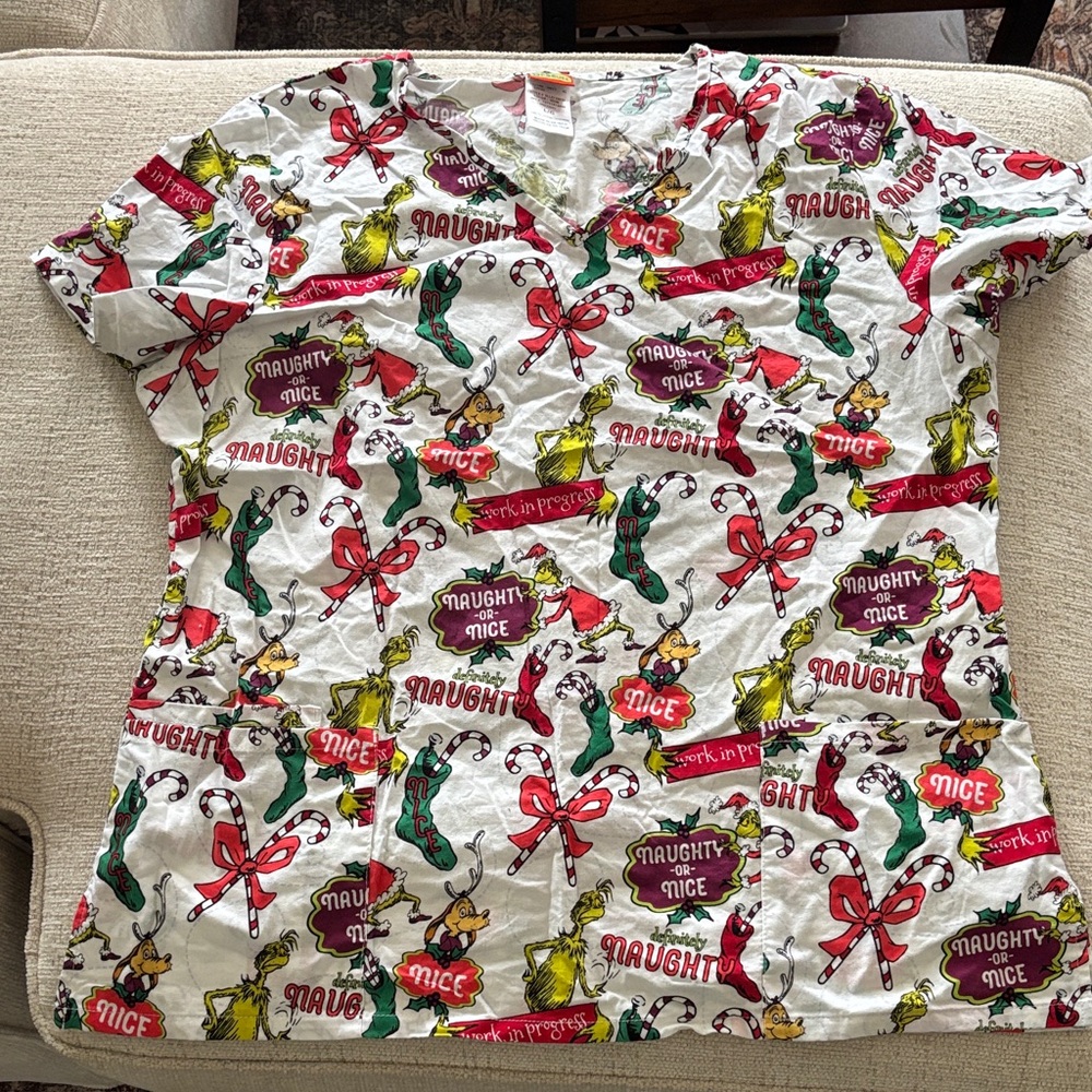 Dr. Seuss Character Print Top - White and Green